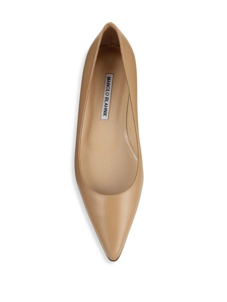 商品Manolo Blahnik|BB Leather Point Toe Flats,价格¥2900,第4张图片详细描述