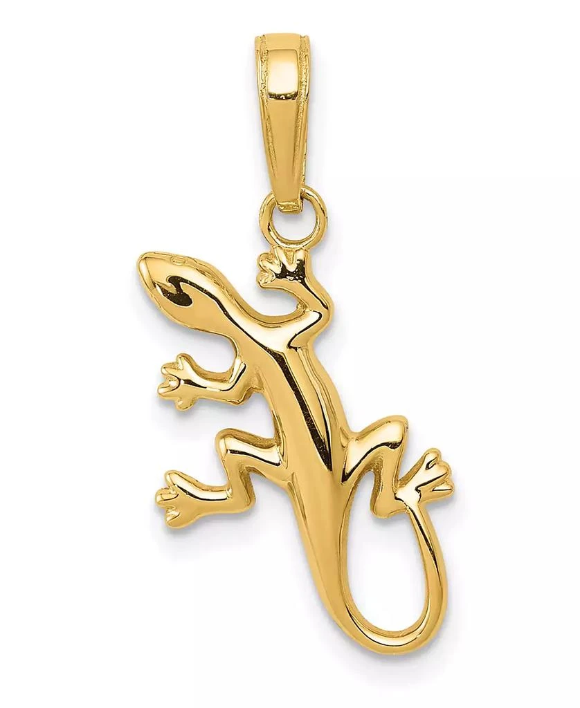 商品Macy's|Gecko Pendant in 14k Yellow Gold,价格¥898,第1张图片