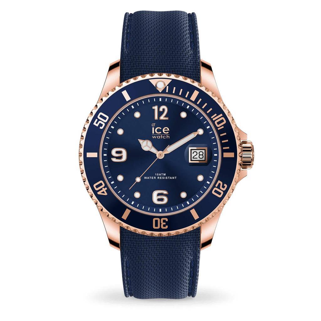 商品Ice-Watch|Quartz Blue Dial Blue Silicone Mens Watch 017665,价格¥354,第1张图片