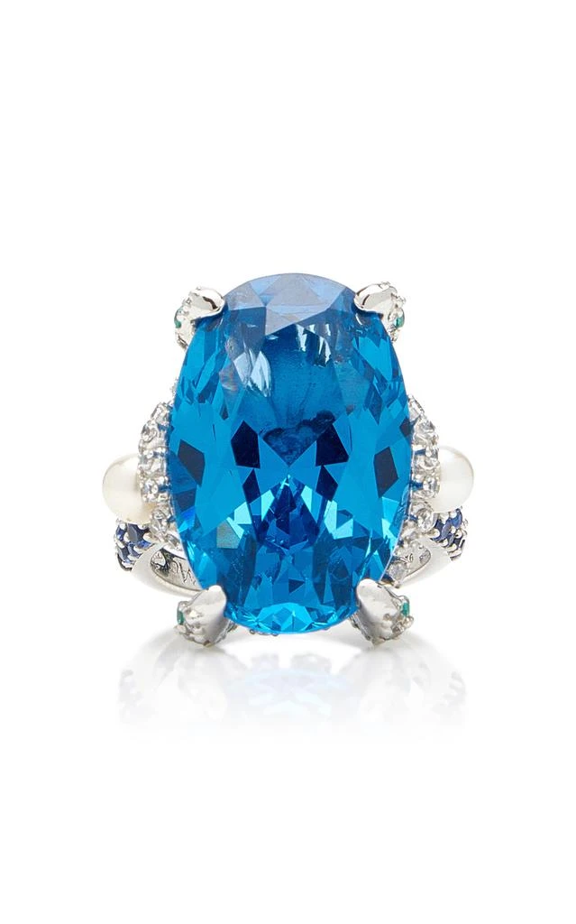 商品Anabela Chan|Anabela Chan - Mermaid 18K Yellow Gold Spinel Ring - Blue - US 8 - Moda Operandi - Gifts For Her,价格¥16928,第1张图片