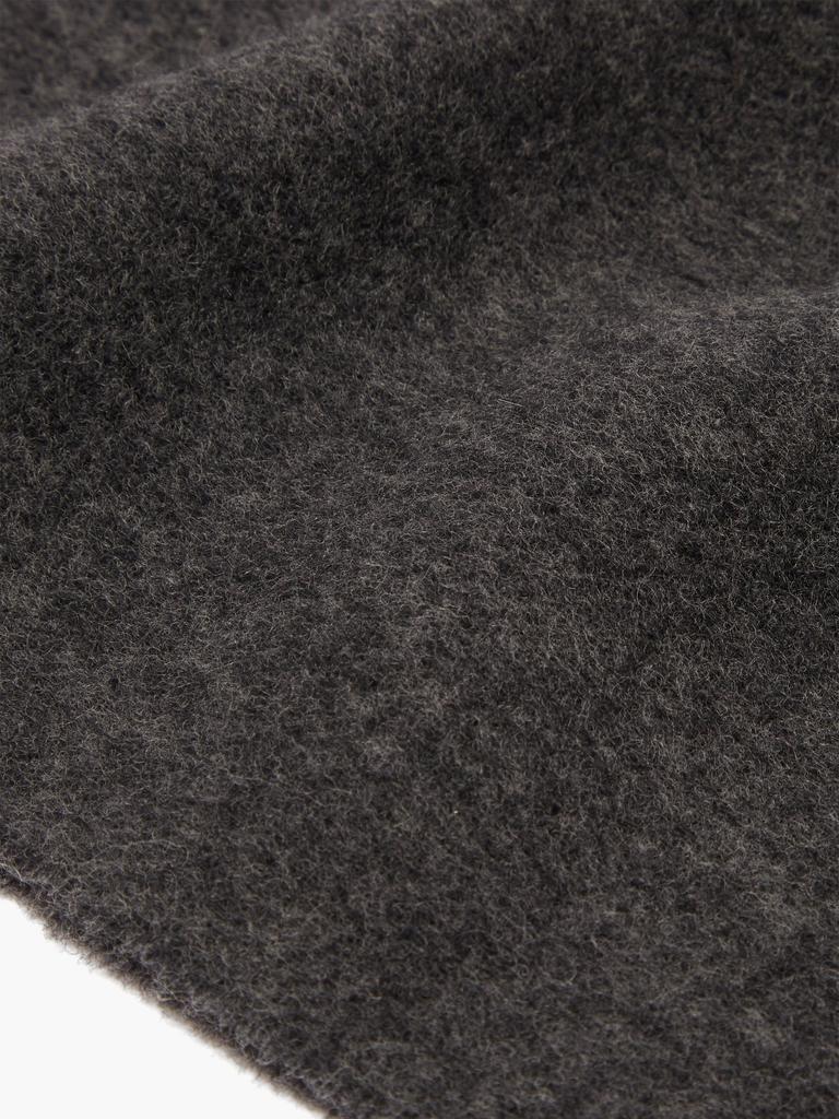 Fringed felted-wool scarf商品第3张图片规格展示