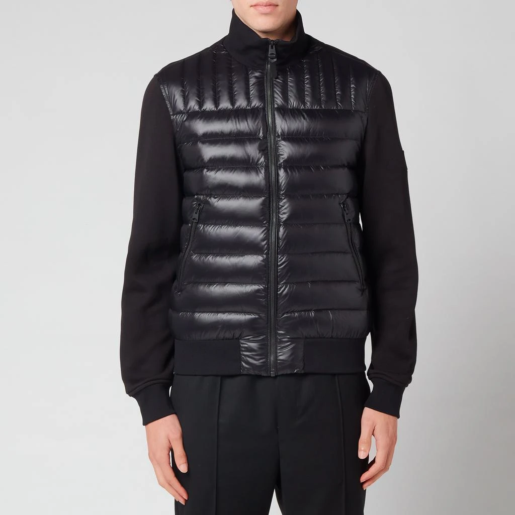 商品Mackage|Mackage Men's Collin Bomber Jacket with Quilted Down Front Body - Black,价格¥1859,第1张图片