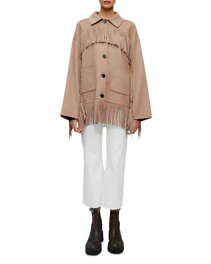 商品Maje|Grinchi Fringe Jacket,价格¥3884,第2张图片详细描述