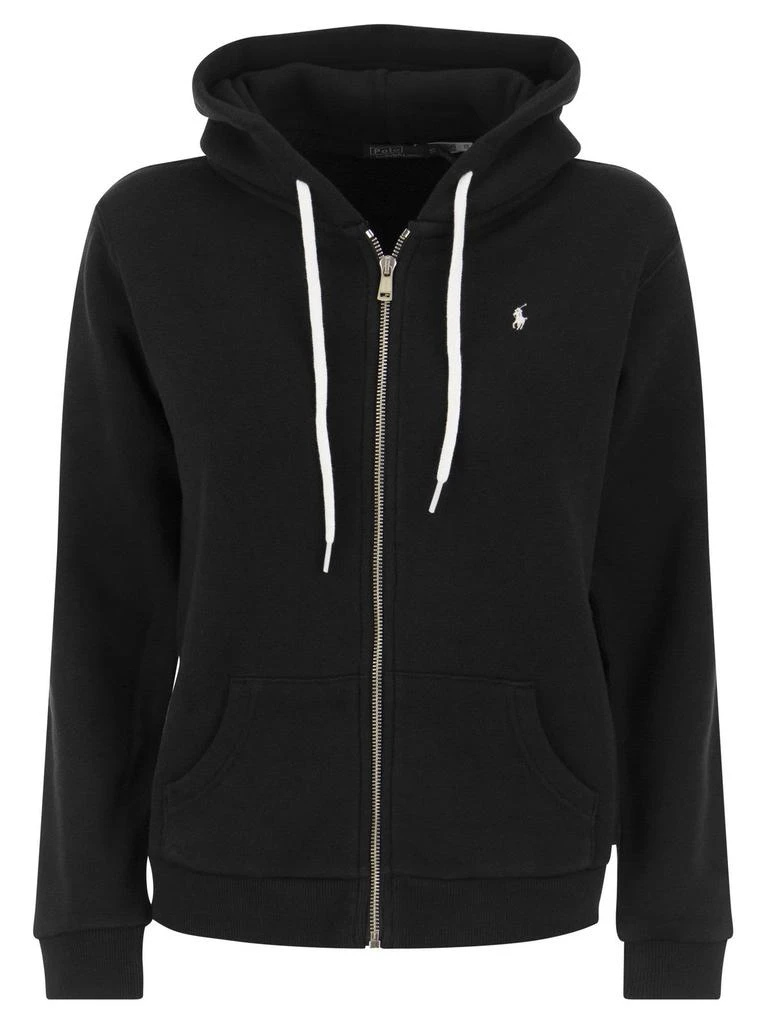 商品Ralph Lauren|Polo Ralph Lauren Logo Embroidered Front-Zip Hoodie,价格¥1207,第1张图片