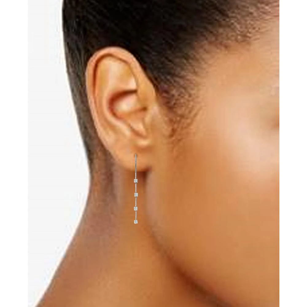 商品Giani Bernini|Cubic Zirconia Threader Earrings, Created for Macy's,价格¥488,第2张图片详细描述
