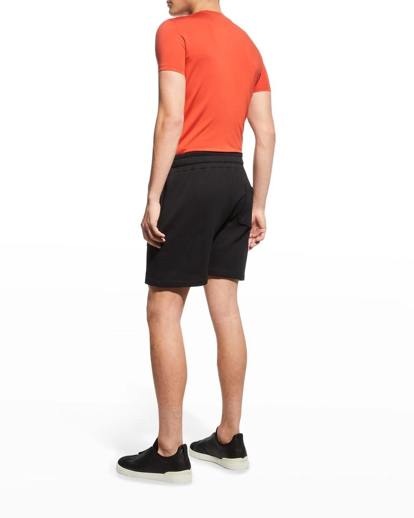 商品Zegna|Men's Solid Cotton Shorts,价格¥359,第4张图片详细描述