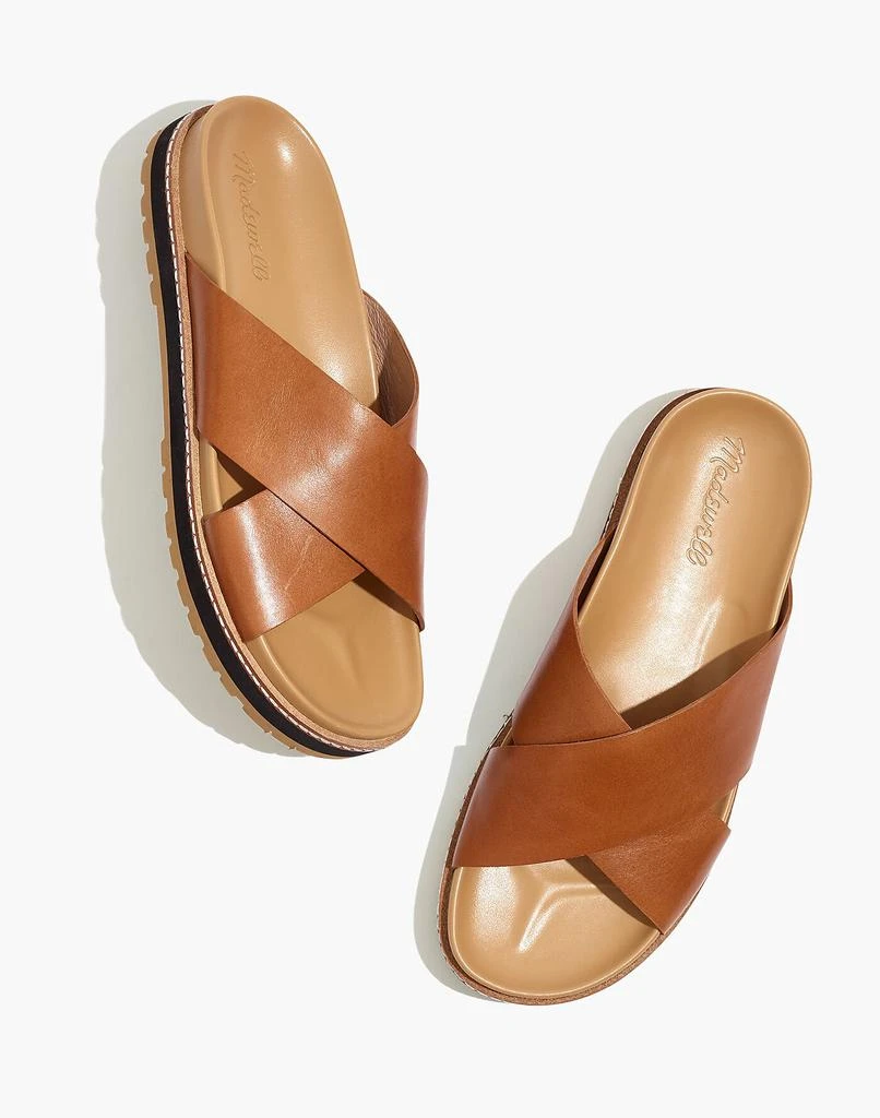 商品Madewell|The Dayna Lugsole Slide Sandal in Leather,价格¥397,第1张图片