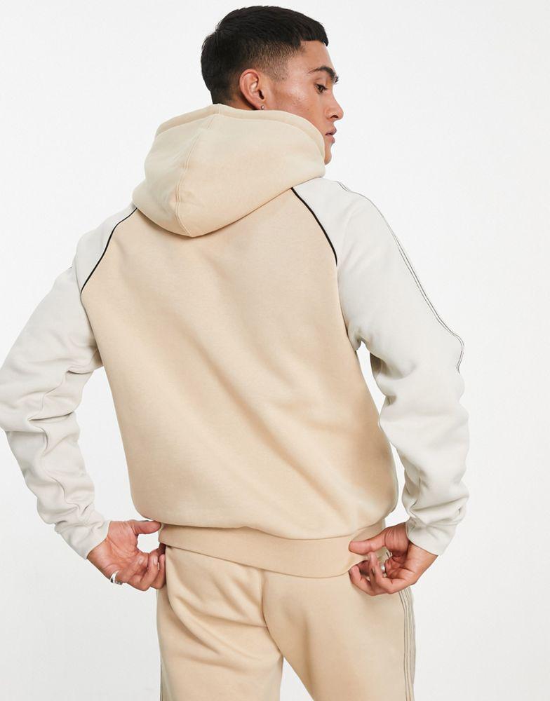 商品Adidas|adidas Originals SPRT blocked hoodie in beige,价格¥483,第6张图片详细描述