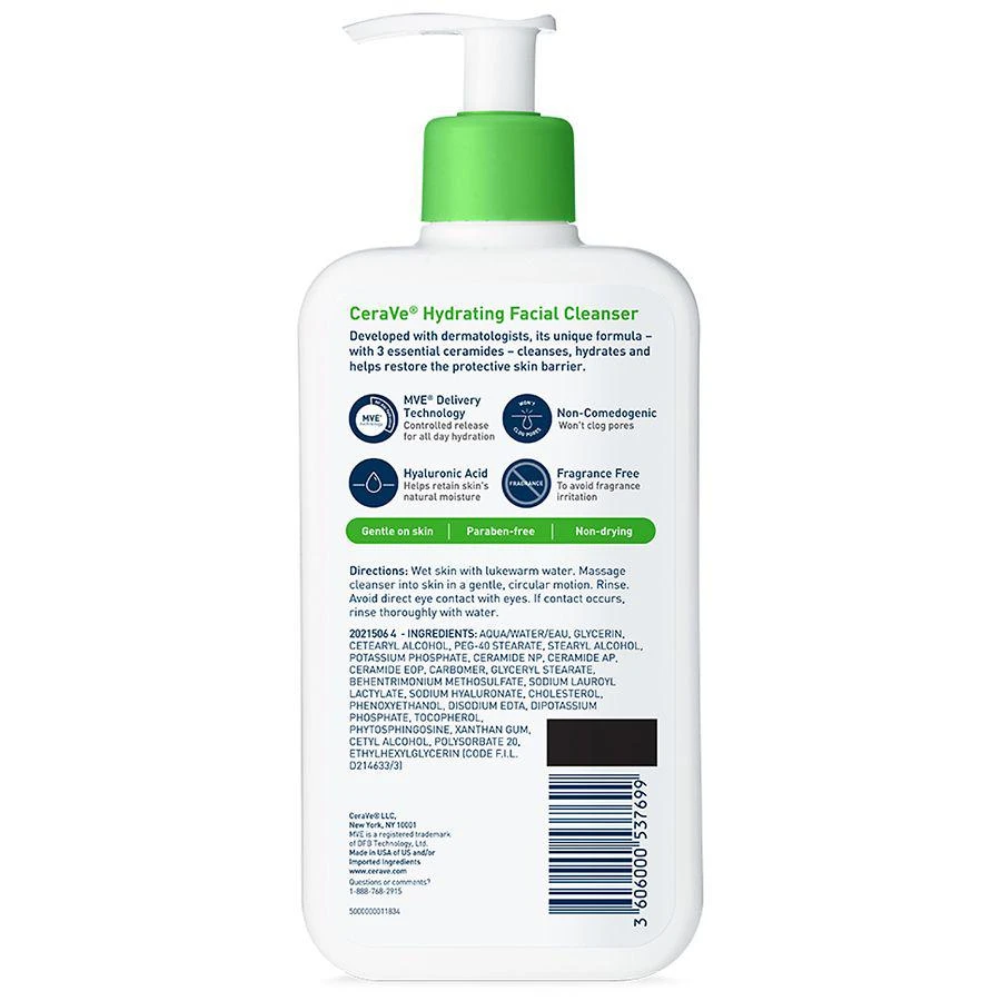 商品CeraVe|Hydrating Facial Cleanser,价格¥142,第2张图片详细描述