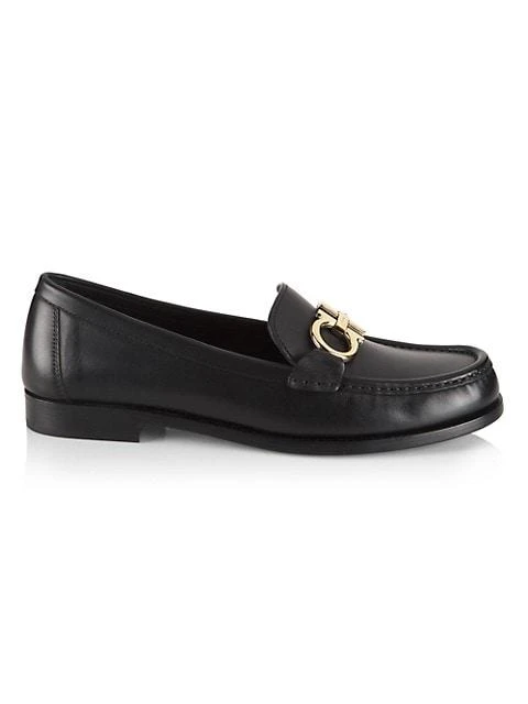 商品Salvatore Ferragamo|Gancini Buckle Leather Loafers,价格¥3350,第1张图片