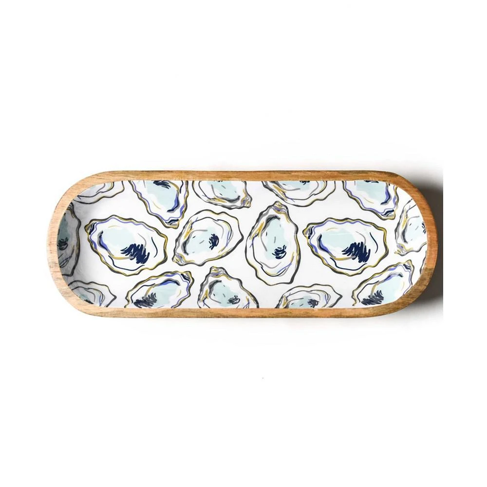 商品Coton Colors|Oyster Print Wood Dough Bowl 16'', Service for 1,价格¥507,第1张图片
