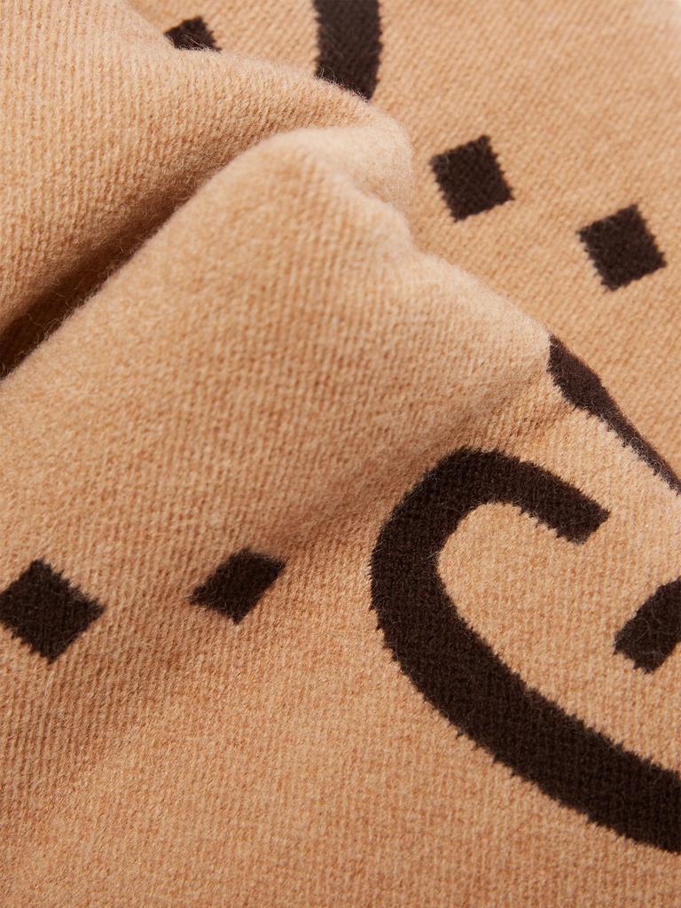 商品Gucci|GG-jacquard wool-blend scarf,价格¥2961,第5张图片详细描述