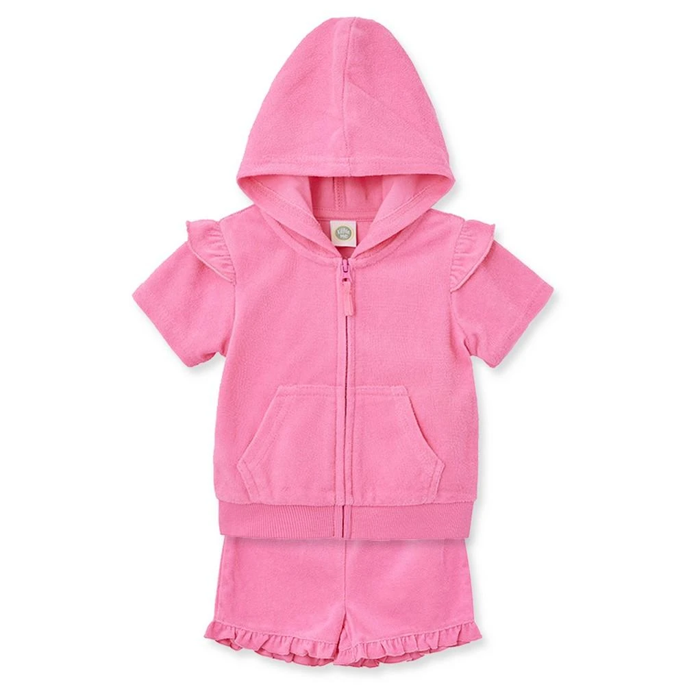 商品Little Me|Baby Girls Coordinating Terry Swim Cover-Up Set,价格¥81,第4张图片详细描述