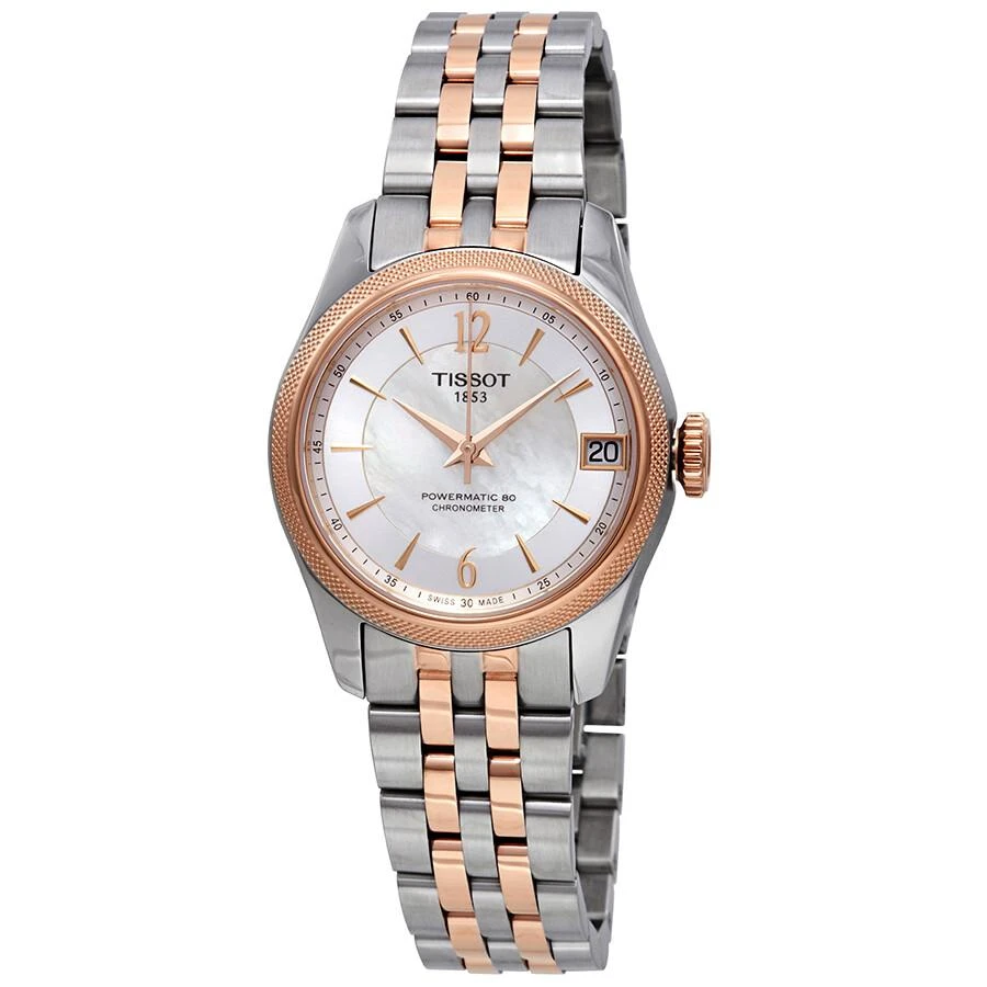 商品Tissot|Ballade Automatic Chronometer White Mother of Pearl Dial Ladies Watch T108.208.22.117.01,价格¥2947,第1张图片