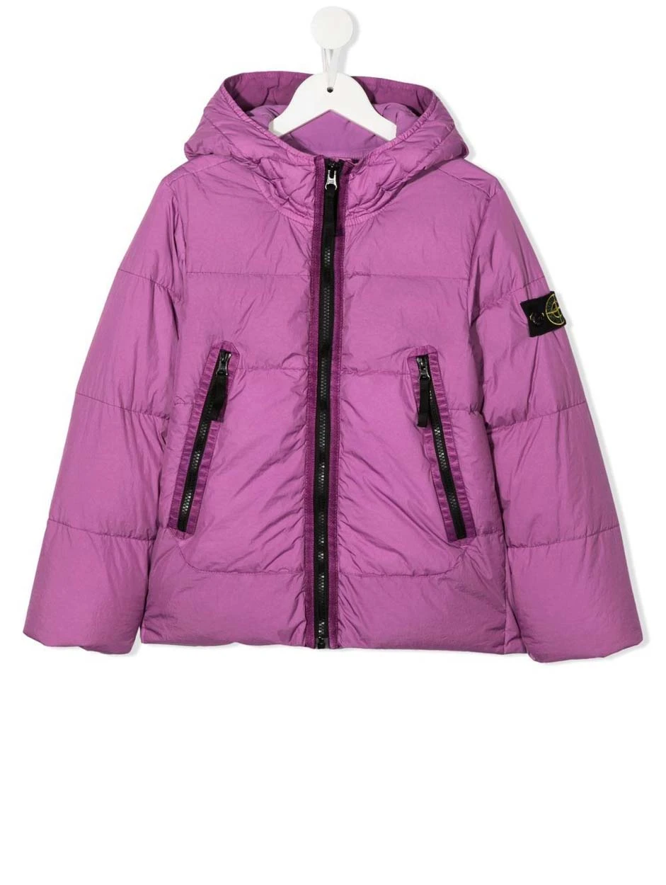 商品【商品预售7天】 Stone Island|Stone Island 男童羽绒服 771640433V0087 紫色,价格¥1158,第1张图片