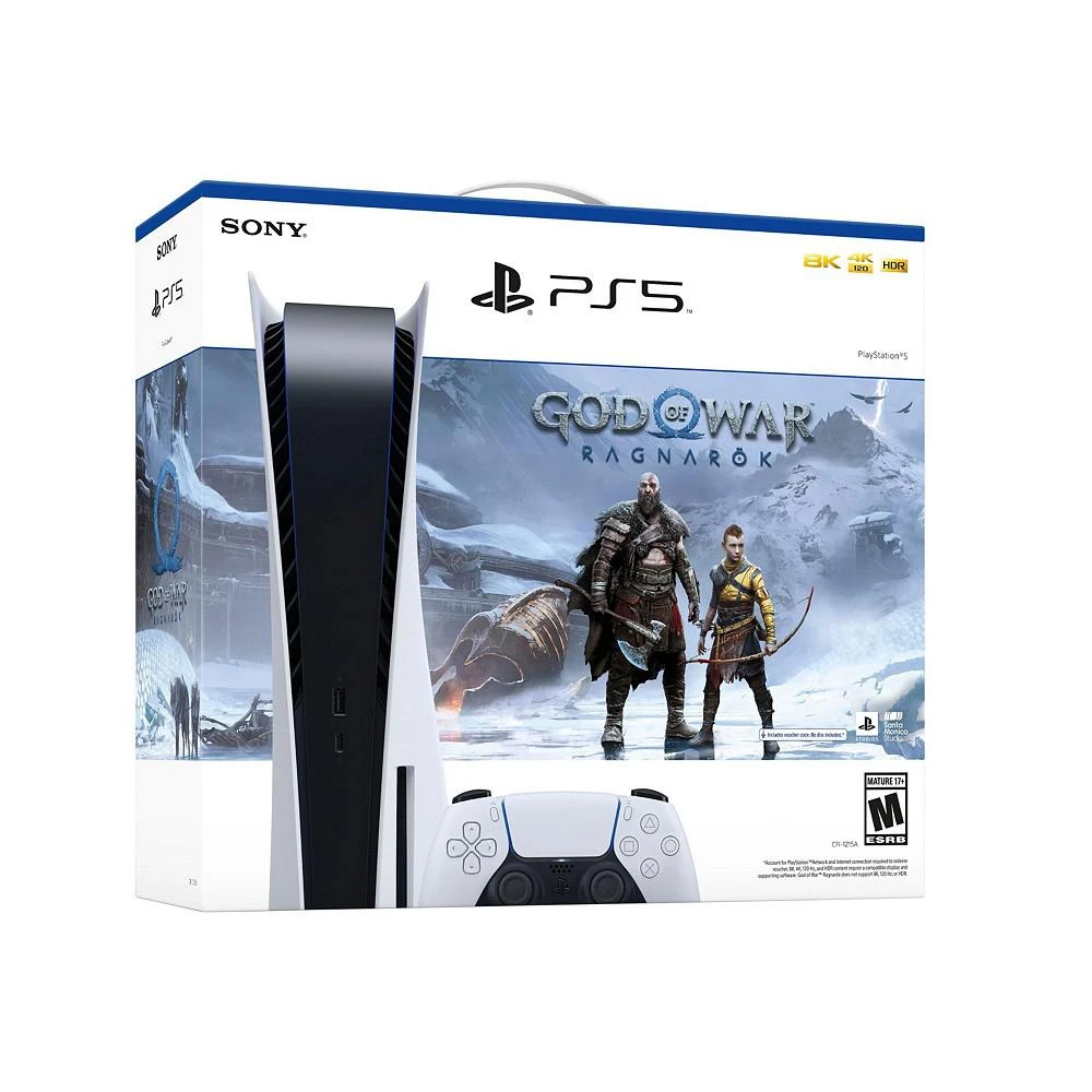 商品Playstation|Sony 5 Core Console with God of War: Ragnarok with Headset and DualSense Controller in Pink,价格¥5980,第2张图片详细描述