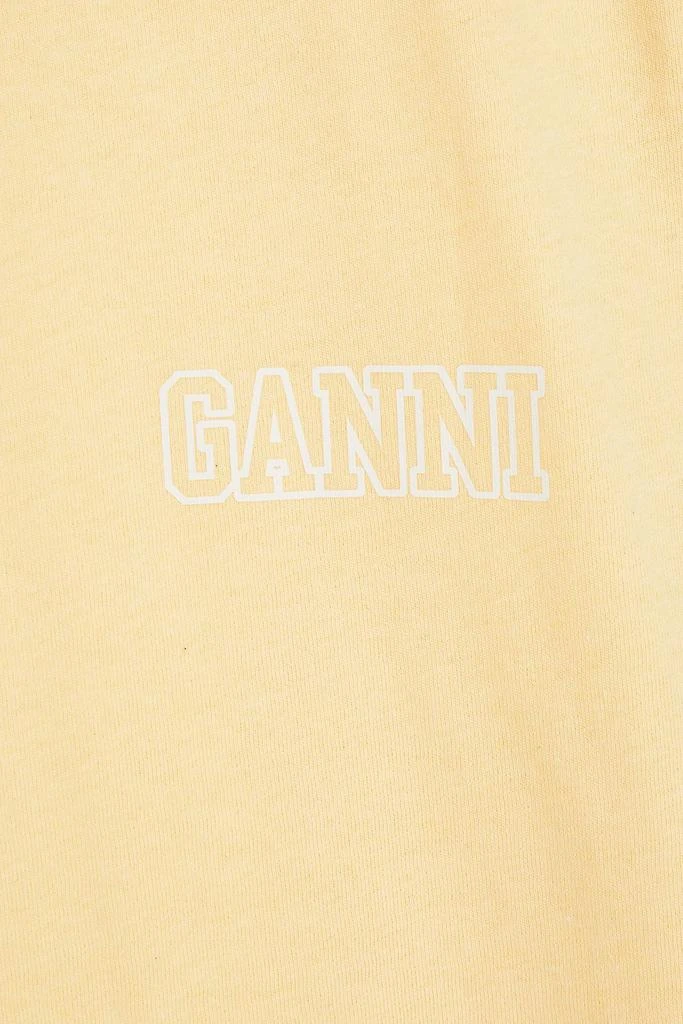 商品Ganni|Printed cotton-blend jersey T-shirt,价格¥285,第2张图片详细描述