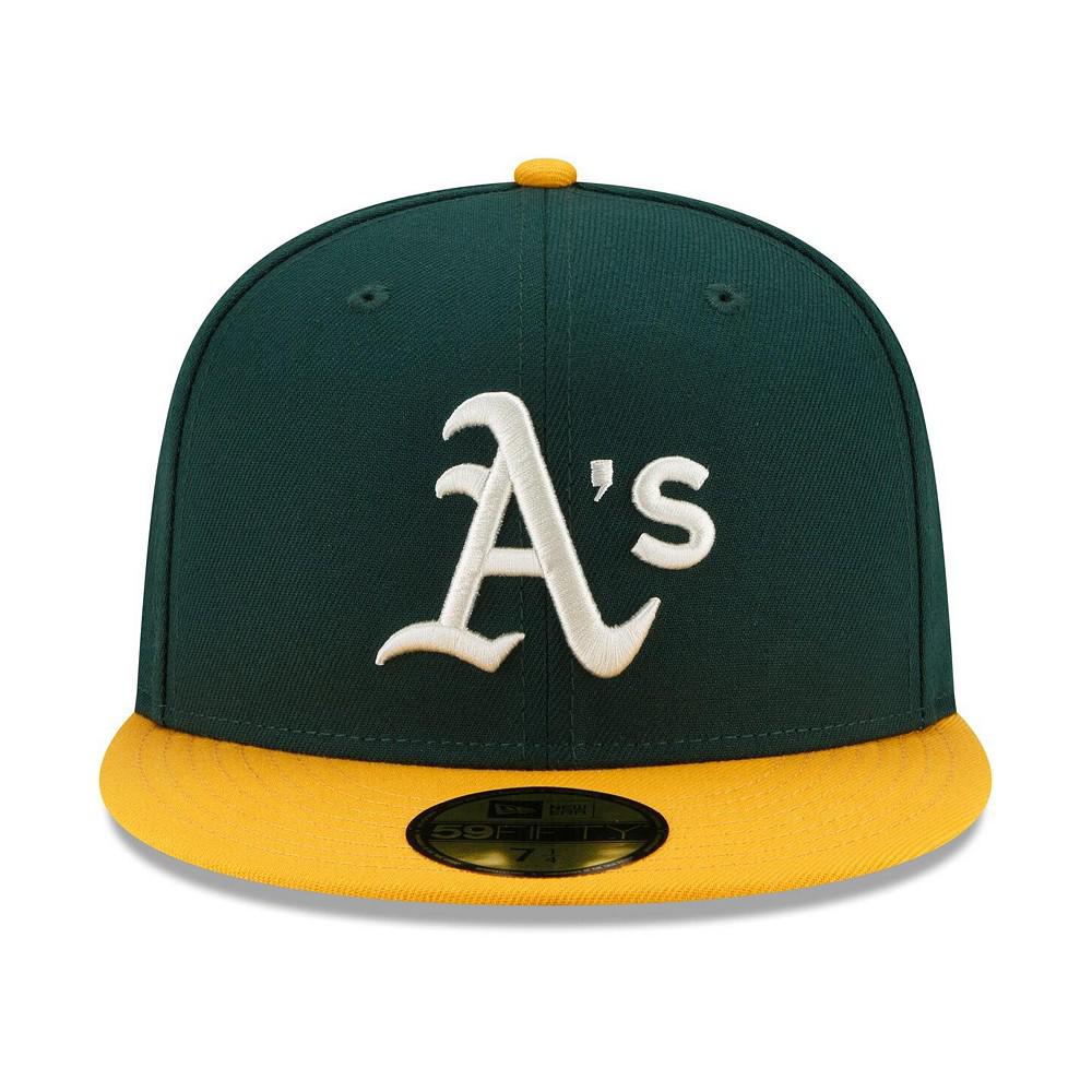 Men's Green Oakland Athletics Pop Sweatband Undervisor World Series 1974 Cooperstown Collection 59FIFTY Fitted Hat商品第3张图片规格展示