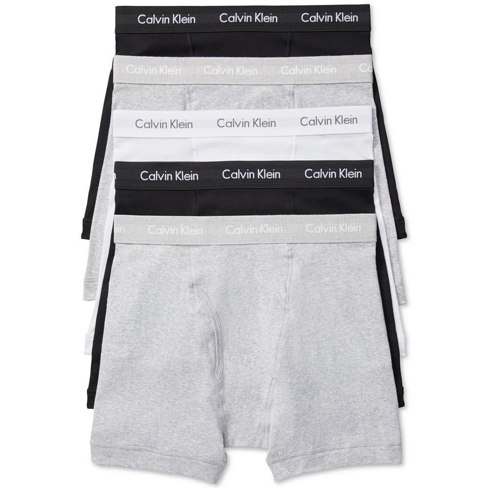 商品Calvin Klein|男士经典纯棉四角裤5件套,价格¥229,第1张图片