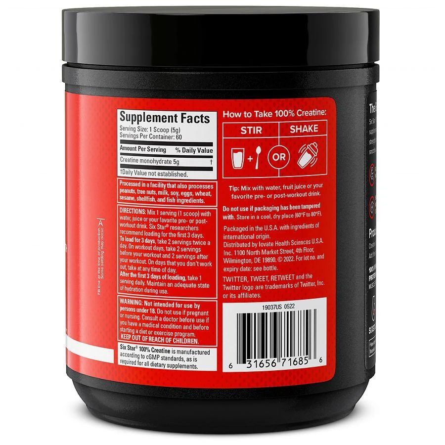 商品Six Star|100% Creatine,价格¥152,第4张图片详细描述