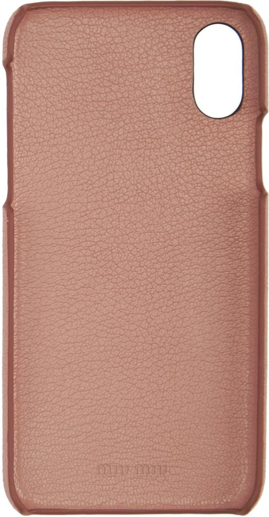 商品Miu Miu|Pink Crystal Ring iPhone X Case,价格¥823,第2张图片详细描述