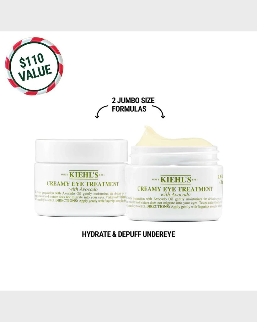 商品Kiehl's|Creamy Eye Treatment with Avocado Duo ($110 Value),价格¥263,第3张图片详细描述