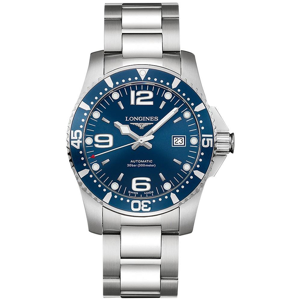 商品Longines|Men's Swiss Automatic HydroConquest Stainless Steel Bracelet Watch 41mm,价格¥9796,第1张图片