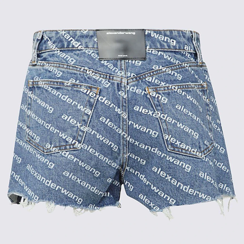 商品Alexander Wang|ALEXANDER WANG BLUE COTTON SHORTS,价格¥2131,第2张图片详细描述