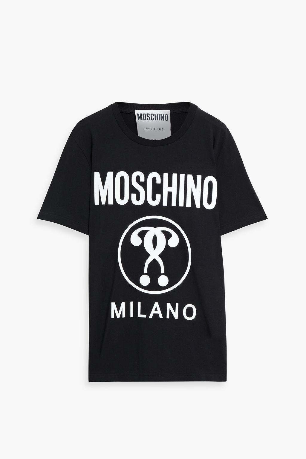 商品Moschino|Printed cotton-jersey T-shirt,价格¥769,第1张图片