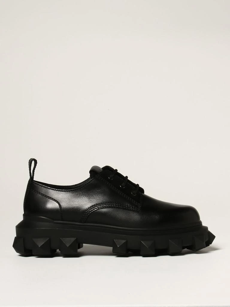 商品Valentino|Valentino Garavani Trackstud leather derby shoes,价格¥7356,第1张图片