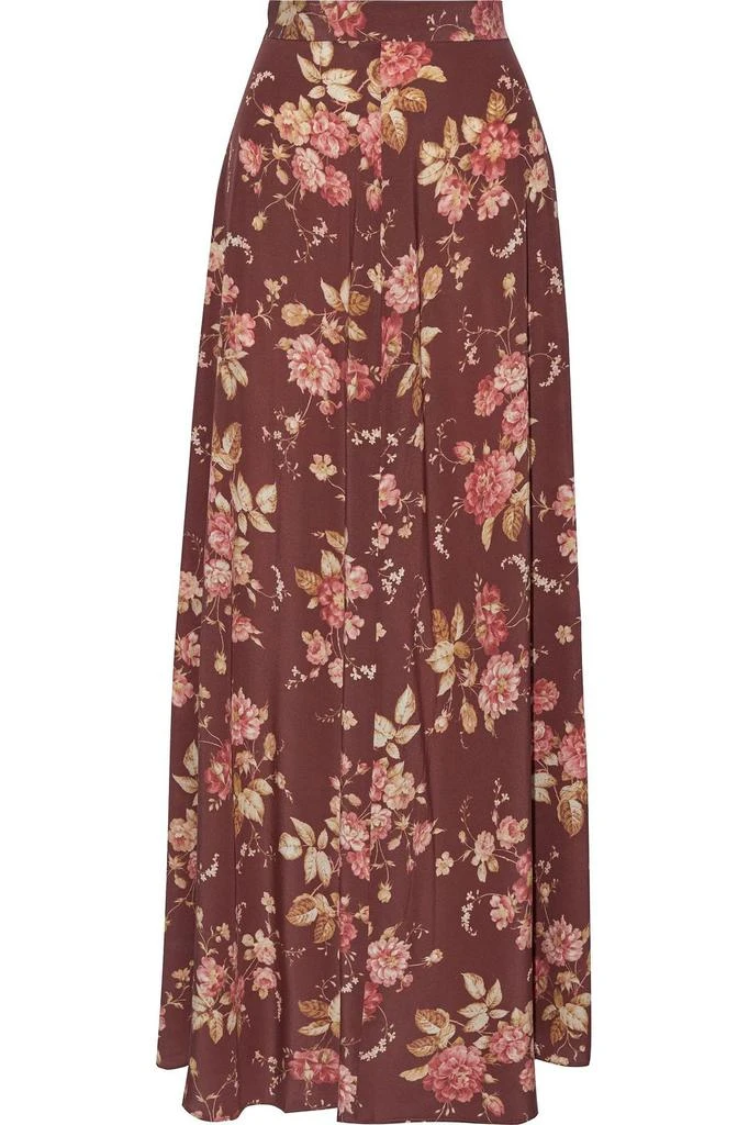 商品Zimmermann|Unbridled Basque floral-print stretch-silk maxi skirt,价格¥1560,第1张图片