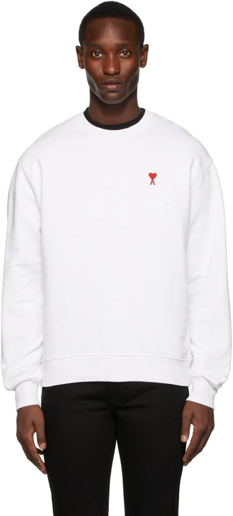 商品AMI|White Ami de Cœur Sweatshirt,价格¥913,第1张图片