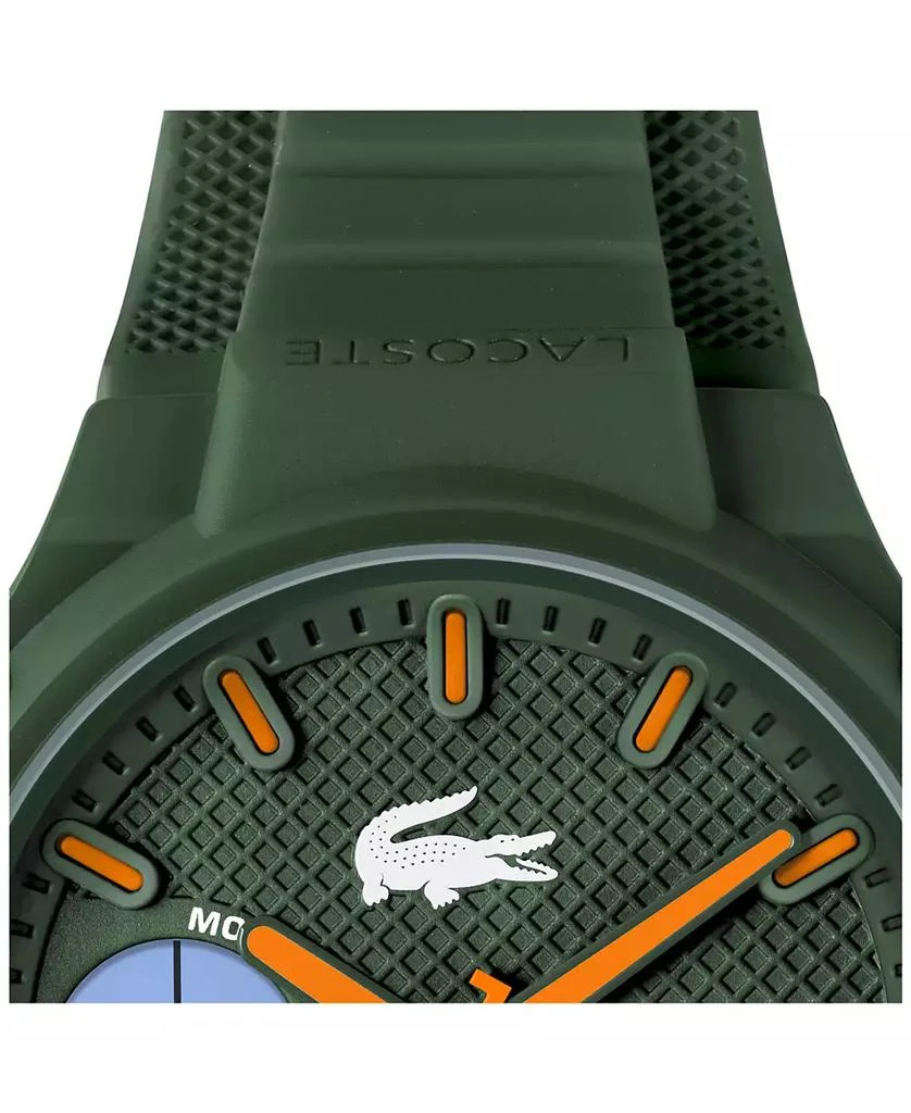 商品Lacoste|Men's LC33 Khaki Silicone Strap Watch 45mm,价格¥711,第5张图片详细描述