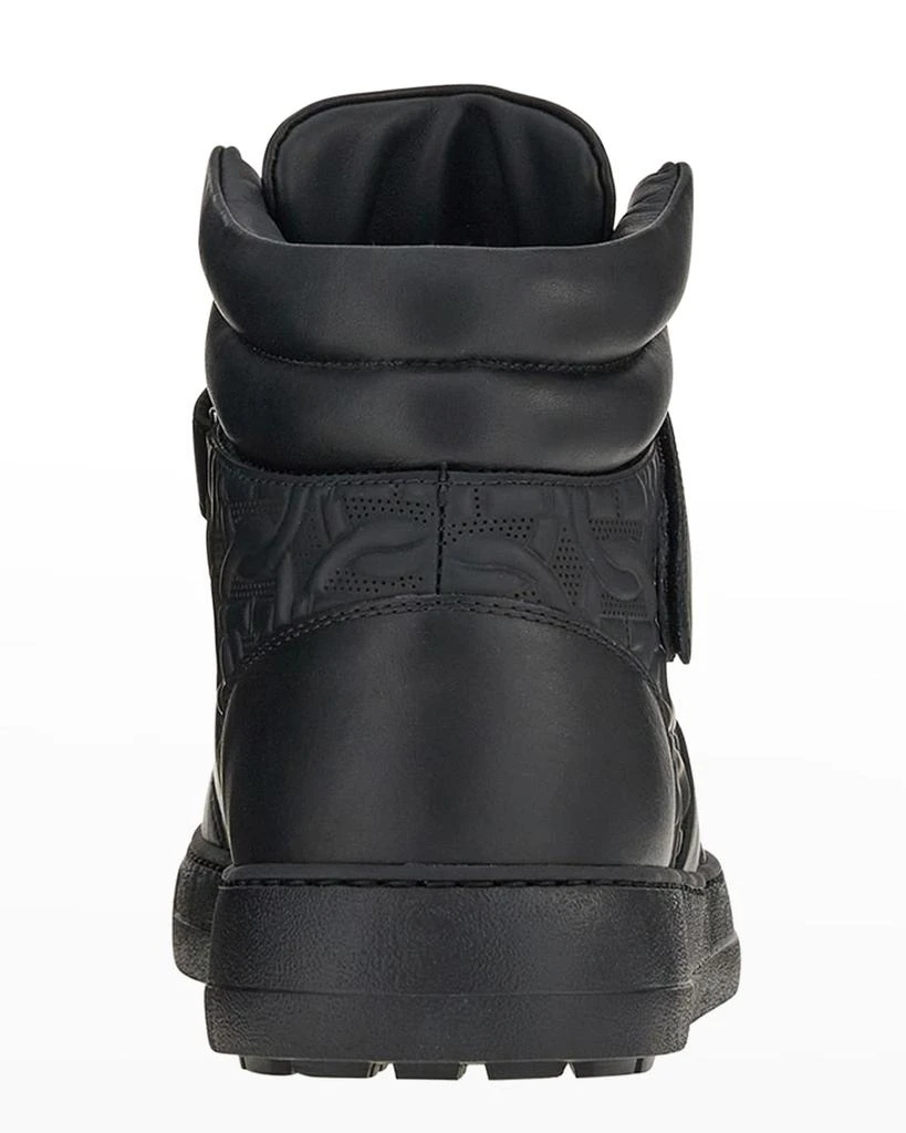 商品Salvatore Ferragamo|Men's Noe 2 Gancini High-Top Sneakers,价格¥3183,第3张图片详细描述