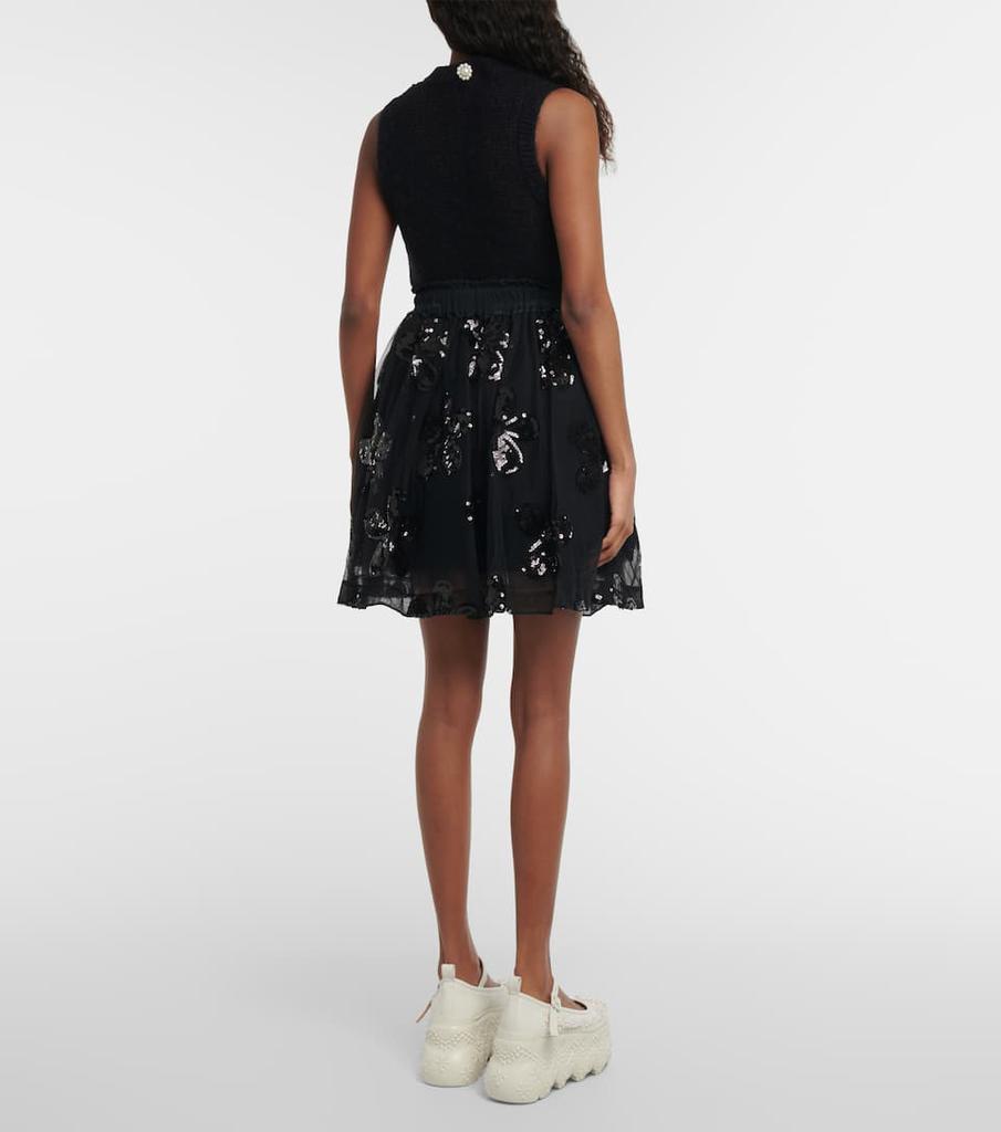 Sequined tulle miniskirt商品第3张图片规格展示