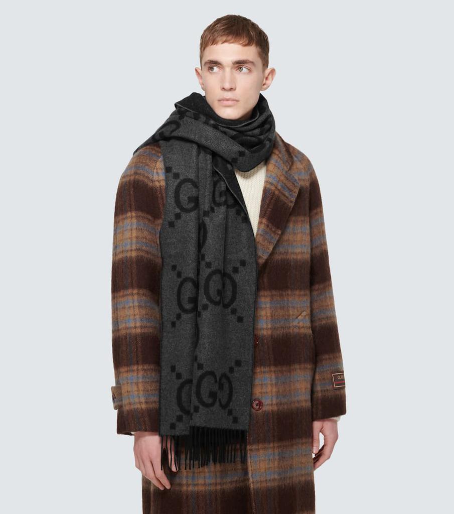 商品Gucci|羊绒GG提花围巾,价格¥8163,第4张图片详细描述