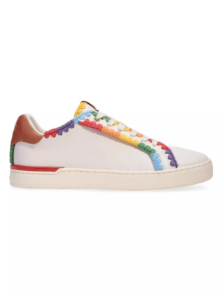 商品Coach|Pride Leather Low-Top Sneakers,价格¥623,第1张图片