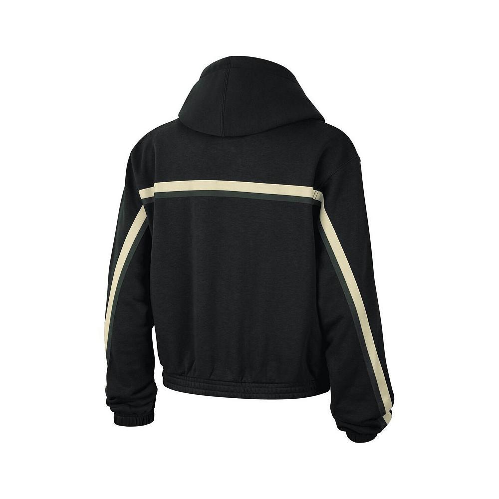 商品Jordan|Women's Brand Black Milwaukee Bucks Courtside Statement Edition Pullover Hoodie,价格¥522,第4张图片详细描述