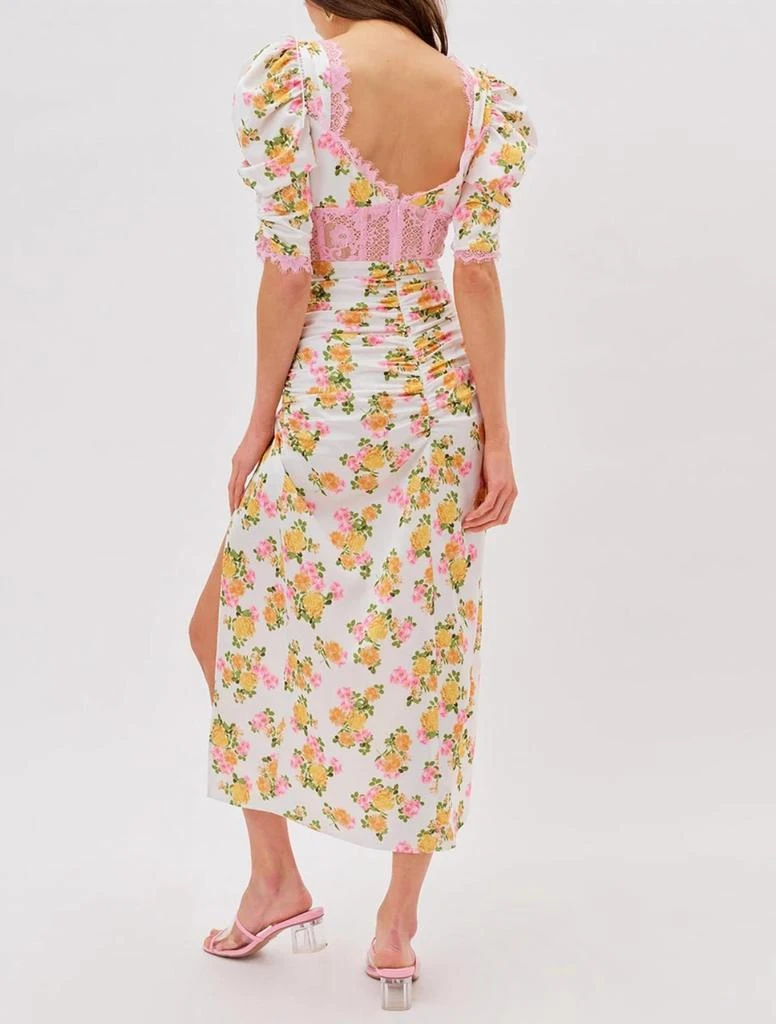 商品For Love & Lemons|Emma Midi Dress In White,价格¥1141,第4张图片详细描述