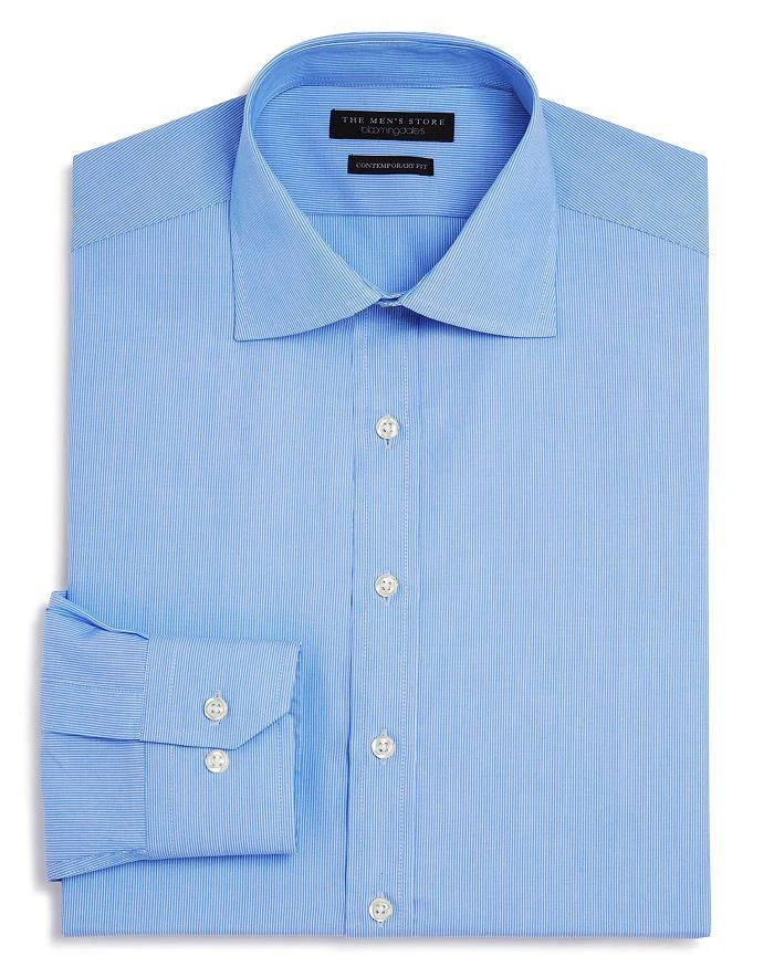 商品The Men's Store at Bloomingdale's|Fine Line Stripe Regular Fit Basic Dress Shirt - 100% Exclusive,价格¥355,第1张图片