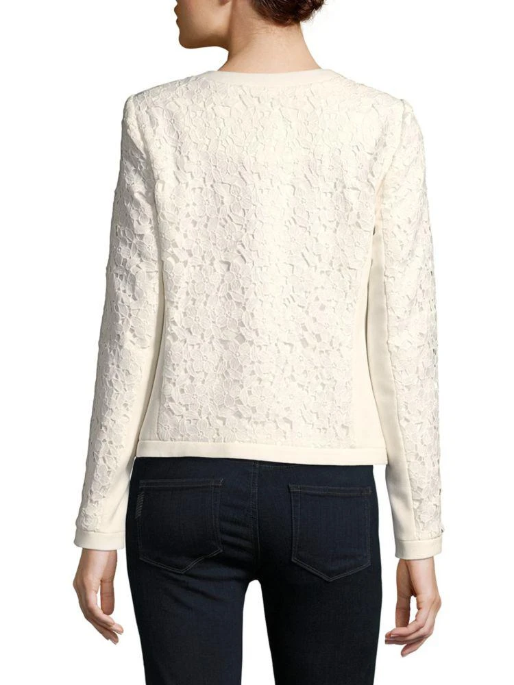 商品Karl Lagerfeld Paris|Lace Zip Front Jacket,价格¥450,第2张图片详细描述