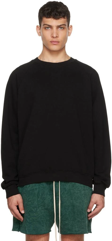 商品Les Tien|Black Cotton Sweatshirt,价格¥518,第1张图片