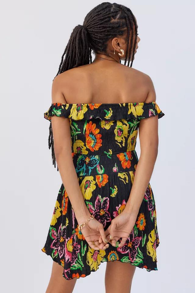 UO Aubrey Off-The-Shoulder Mini Dress商品第2张图片规格展示