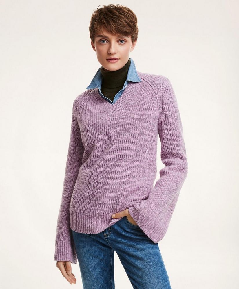 Merino Donegal V-Neck Sweater商品第1张图片规格展示