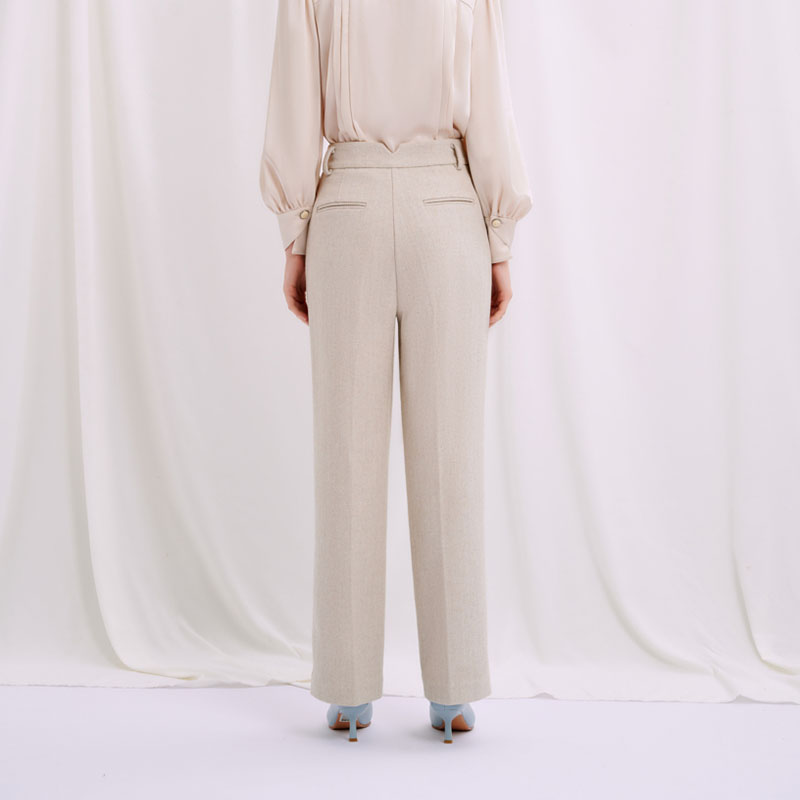 Malory Pants - Oatmeal | Malory羊毛裤 - 燕麦色商品第6张图片规格展示