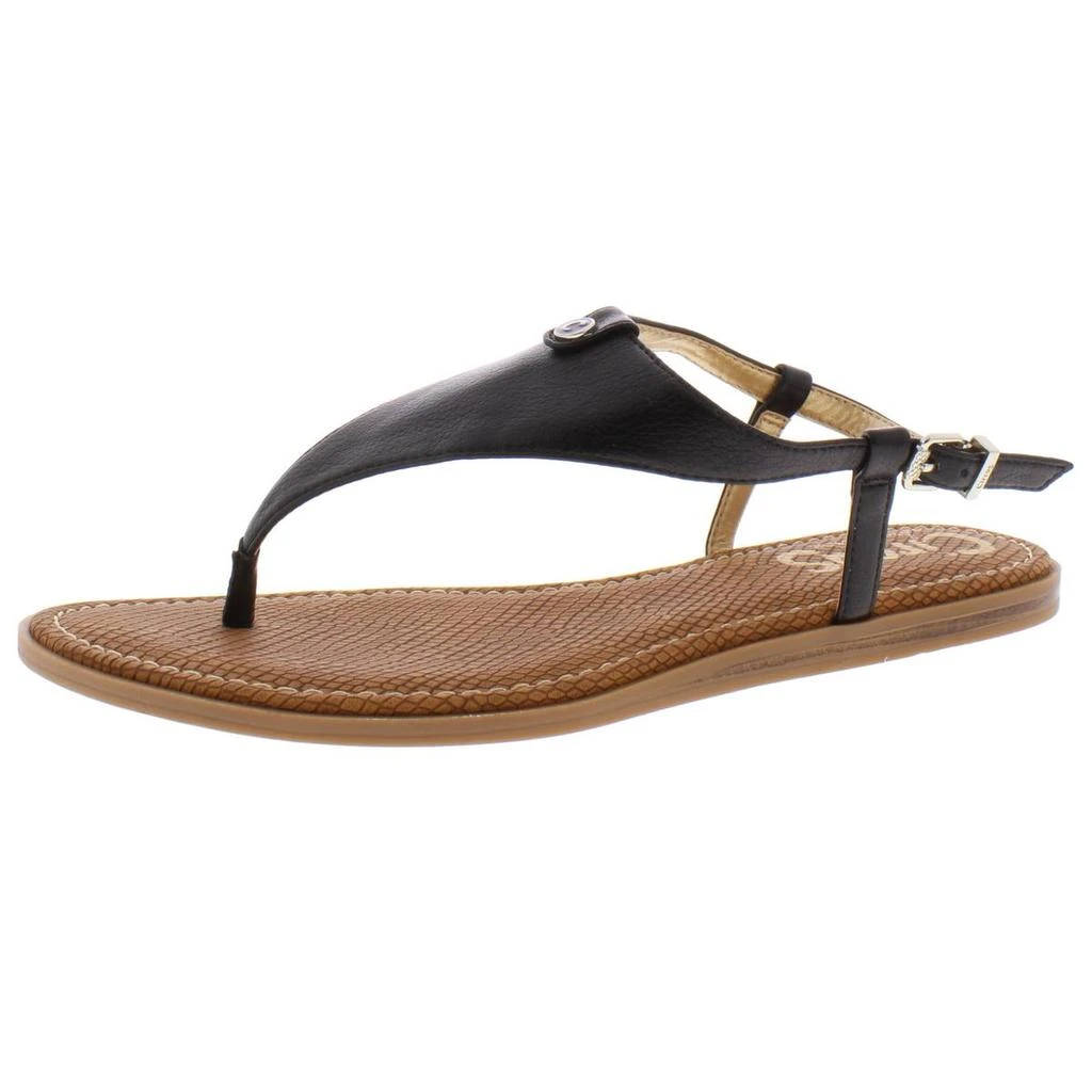 商品Sam Edelman|Circus by Sam Edelman Womens Carolina Faux Leather Buckle Thong Sandals,价格¥101,第3张图片详细描述