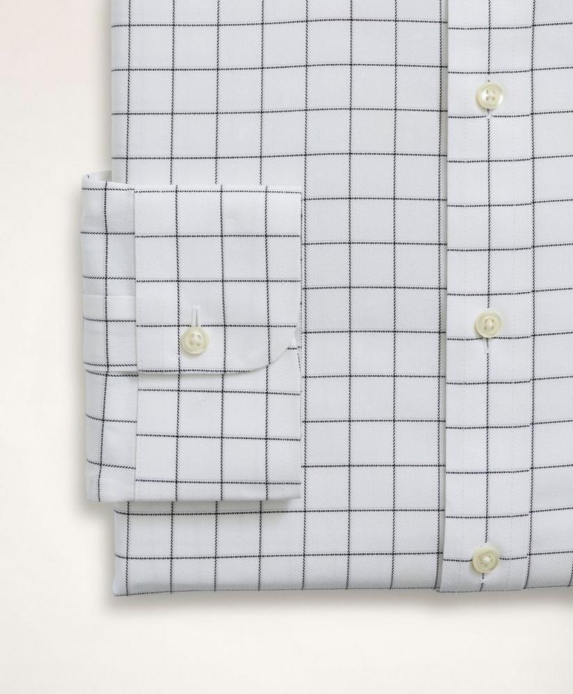 商品Brooks Brothers|Stretch Big & Tall Dress Shirt, Non-Iron Herringbone Ainsley Collar,价格¥1110,第4张图片详细描述