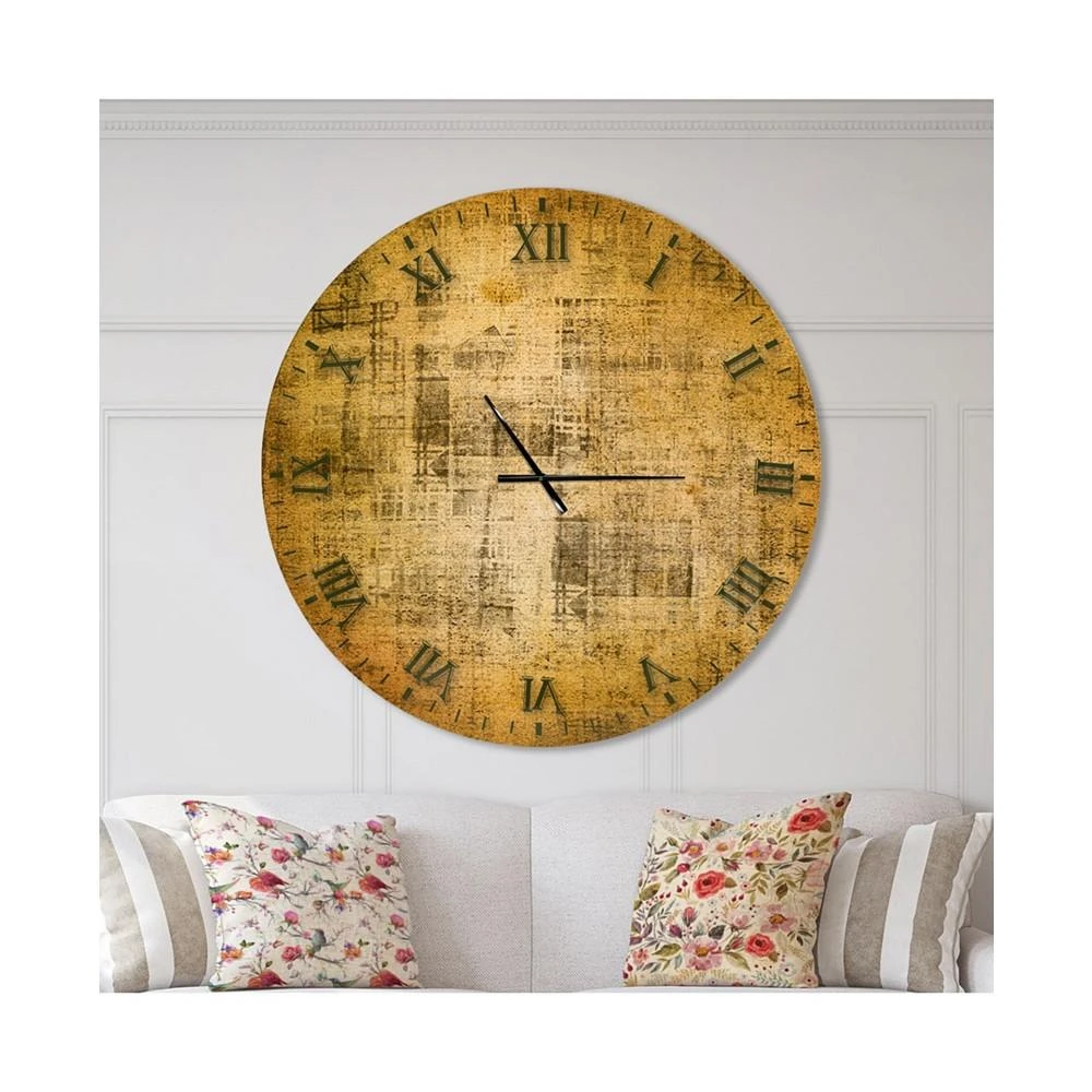 Designart Oversized Rustic Round Metal Wall Clock - 36 x 36 商品