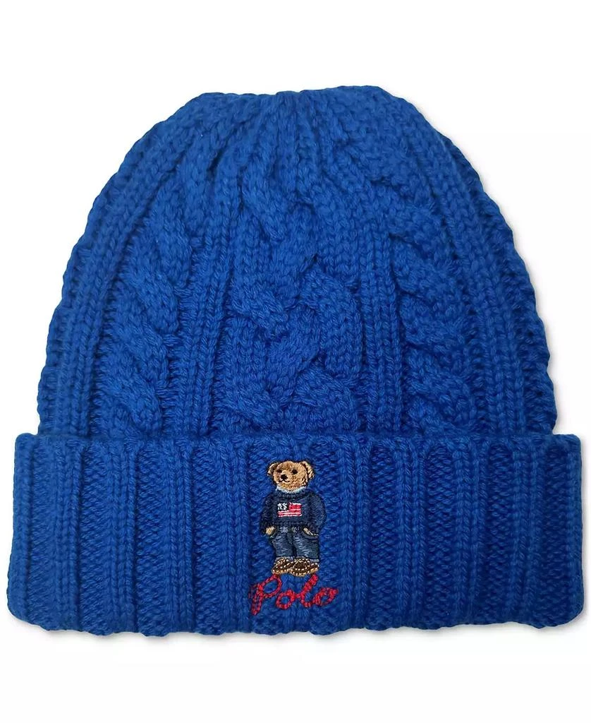 商品Ralph Lauren|Men's Cable-Knit Polo Bear Cuff Hat,价格¥441,第1张图片详细描述