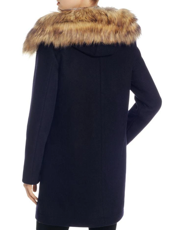 商品Vince Camuto|Zip Front Faux Fur Hood Coat ,价格¥1674,第2张图片详细描述